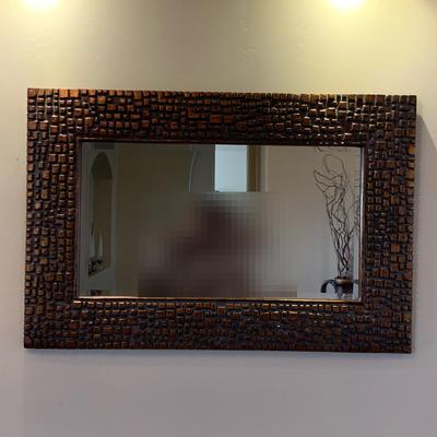 Hanging Mirror With Cubic Design 