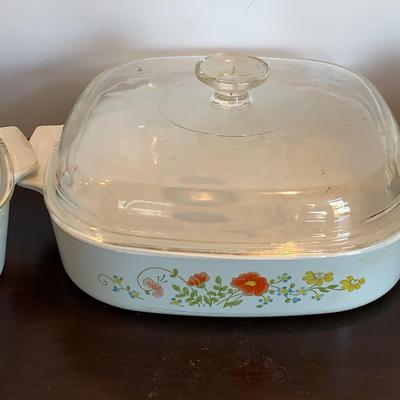 Vintage Corningware Wildflower Casserole Dishes 
