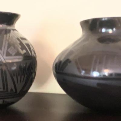 Black On Black Painted Pottery 