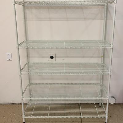 White Wire Storage Rack