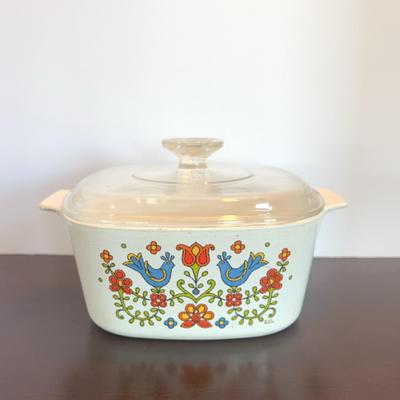 Vintage Corning Ware Country Festival Casserole Dish