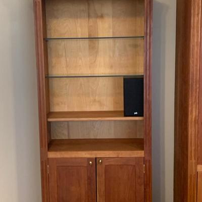 Wooden Entertainment Shelf