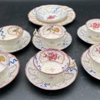 
Pink  Luster Dessert Set

