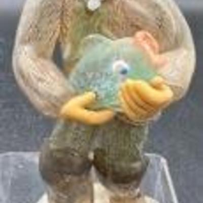 Antique Murano Glass Fisherman