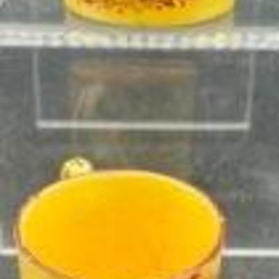 
Two Canary Ware Children's Mugs
