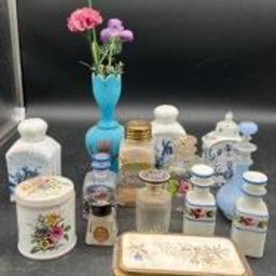 Lady's Porcelain And Glass