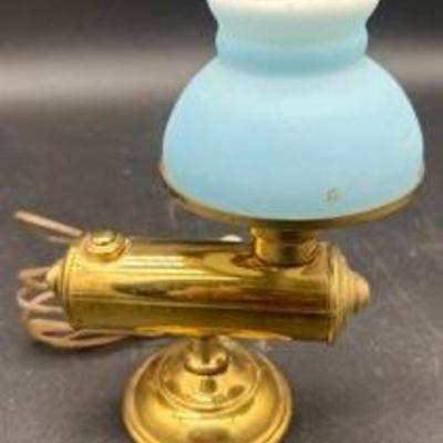 Miniature Harvard Style Brass Student Lamp