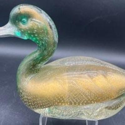 Murano Glass Mallard Duck 