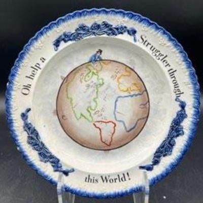Two Antique Wedgwood And Leeds  Patriotic Plates   