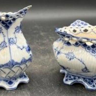 Royal Copenhagen Round Compote Blue Fluted Full Lace
Royal Copenhagen Blue Fluted Full Lace Mini Coffee Pot