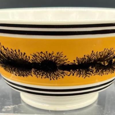 Mochaware Bowl With Dendrite Decoration