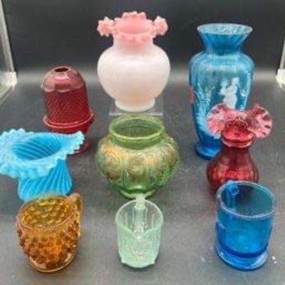 Selection Of Victorian Art Glass