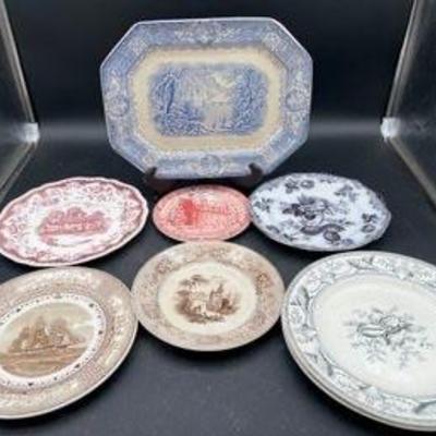 Early Soft Paste Platters And Plates