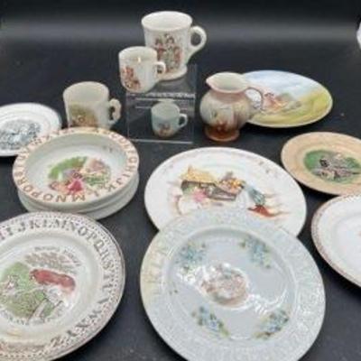 Early And Victorian Children's Dishware