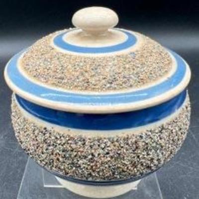 Salt Glazed Mocha Sugar Bowl With Lid