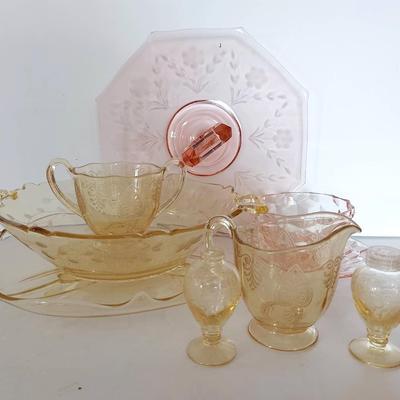 Depression Glass with Fostoria