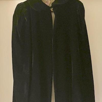 Silk Velvet Cape, Vintage