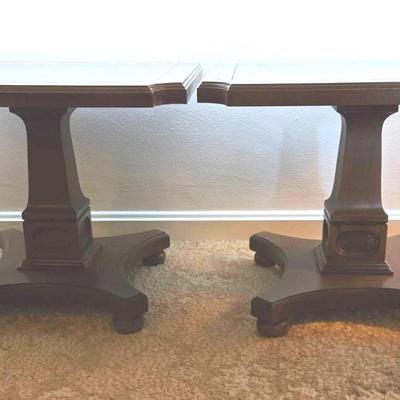 Vintage MCM Merman Pedestal End Tables 