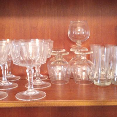 Large Variety Of Glassware