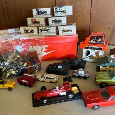 Vintage Toy Vehicles With ‘Go Cars’, Tanks, Plastic Miniatures & Car Replicas