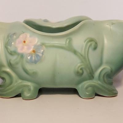 Weller Oral Pottery Planter With A Set Of Candleholders