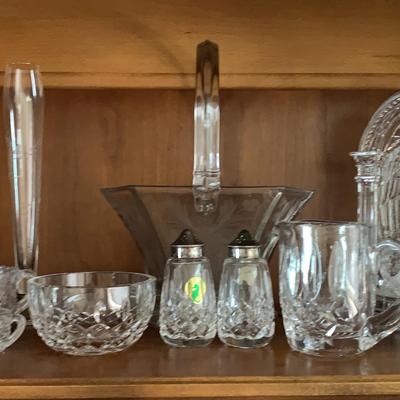 Assortment of Glass Items including Waterford and More
