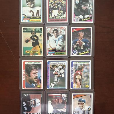 Vintage Football Cards. Walter Payton, Terry Bradshaw, Fran Tarkenton and More
