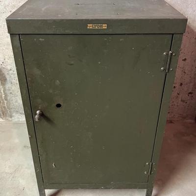 Lyon (Aurora, IL) Industrial Green Metal Cabinet