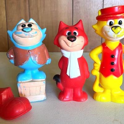 Rare Vintage ‘Top Cat’ Shoe Toss Game, Plastic Blow Molds  Nearly Complete