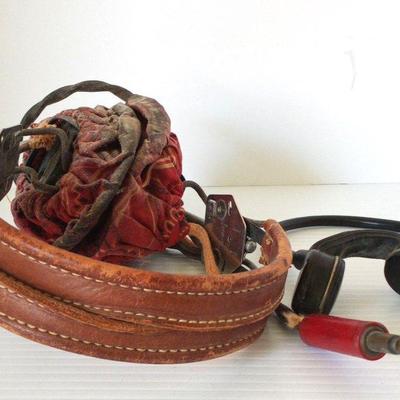 WWll Pilots Head Set and Microphone 