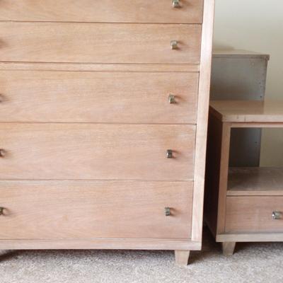 Kent Coffey MCM 5 Drawer Dresser and Nightstand 