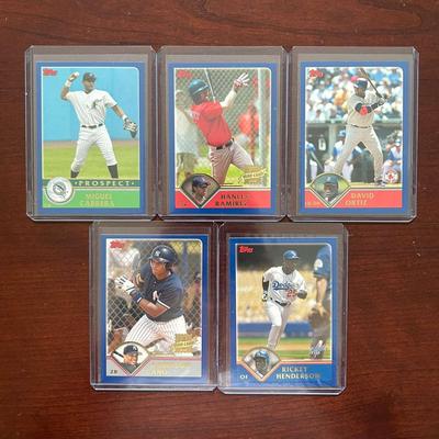 2003 Topps Traded Complete Set. Miguel Cabrera Rookie, David Ortiz, Rickey Henderson and More