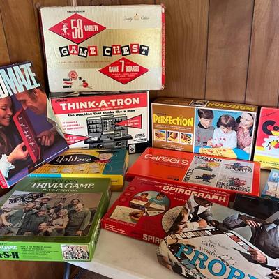 Vintage Toys & Games (Lot 1) With Kenner Spirograph, MASH, Cootie, Hasbro, Etc