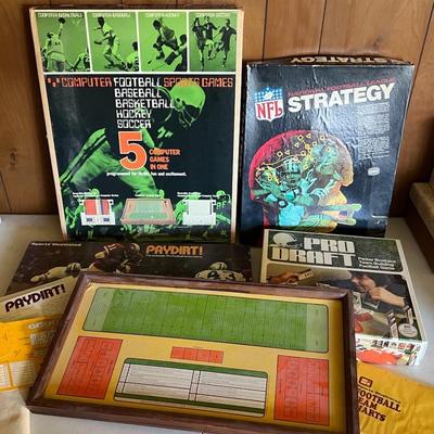 Vintage Sports Games With Electronic, SI Football, Draft, Strategy & More