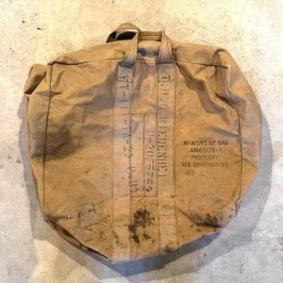 WWII Aviator’s Canvas Kit Bag 