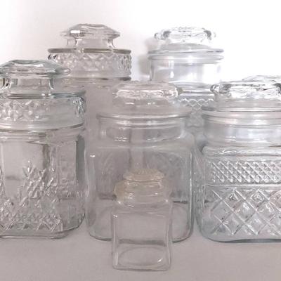 Vintage Anchor Hocking And Koeze's Apothecary Jars