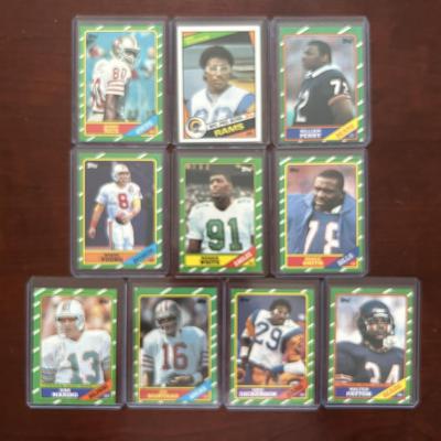 Vintage Football Cards. Jerry Rice, Eric Dickerson, Steve Young Rookies and More