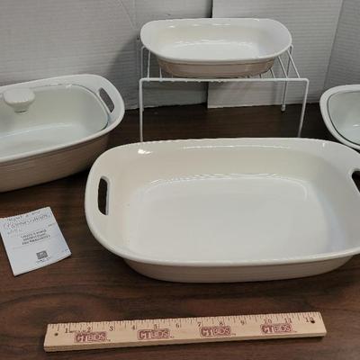 Corningware Etch Casserole Set