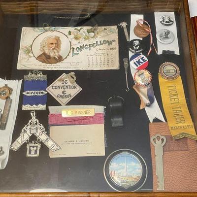 Very cool Masonic-themed curio collection