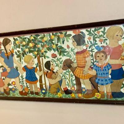 "Girls in Orchard" by Herta Breit