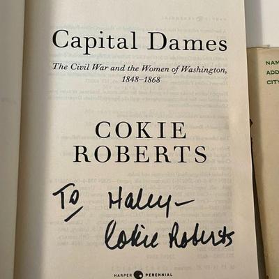 Signed Cokie Roberts book
