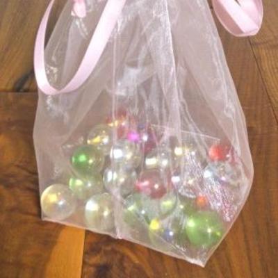 Decorative Marbles (Green, clear, red, 20pcs)