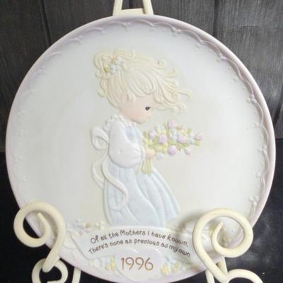 Precious Moments Plate 1996 "Of All The Mothers"