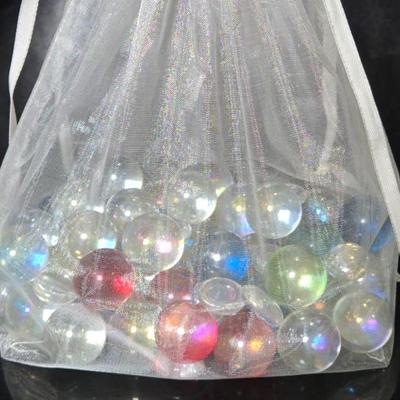 Decorative Glass Gems (Mixed Color, Flat, Round, 2lbs)