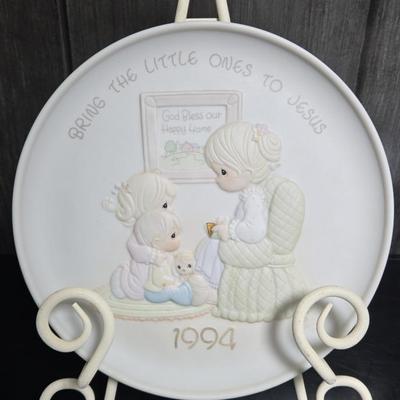 Precious Moments Plate 1994 "Bring The Little Ones To JESUS"