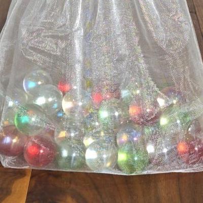 Decorative Marbles (Green, clear, red, 40pcs)
