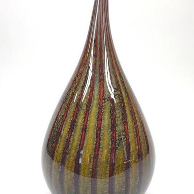 Mayauel Ward Signed Art Glass Vase 17"