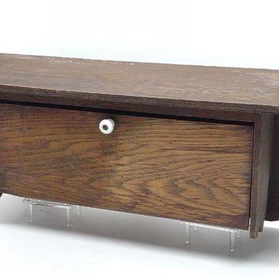 Early Hanging Wall Shelf w/ Drop Cabinet