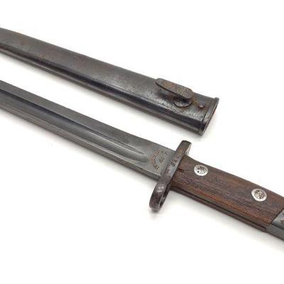 Post WWII Yugoslavian M48 Mauser Rifle Bayonet