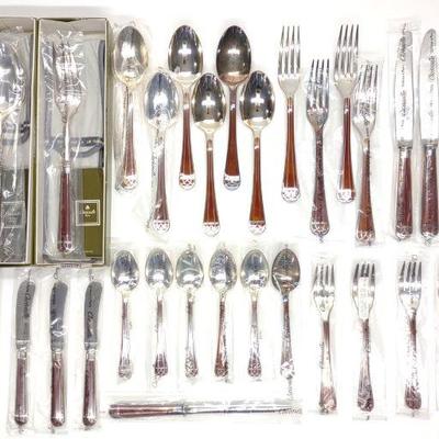 38 pc Christofle Talisman Enamel Flatware Set